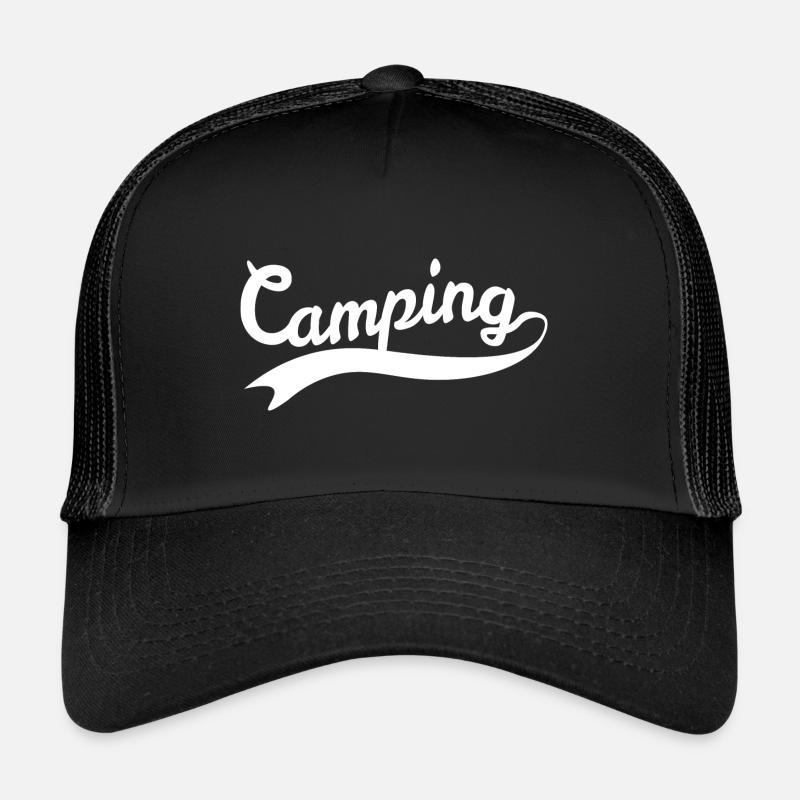 Camping Camping - Casquette trucker - noir/noir