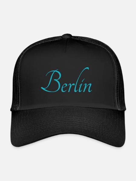 Berlin Hauptstadt - Trucker Cap - Schwarz/Schwarz