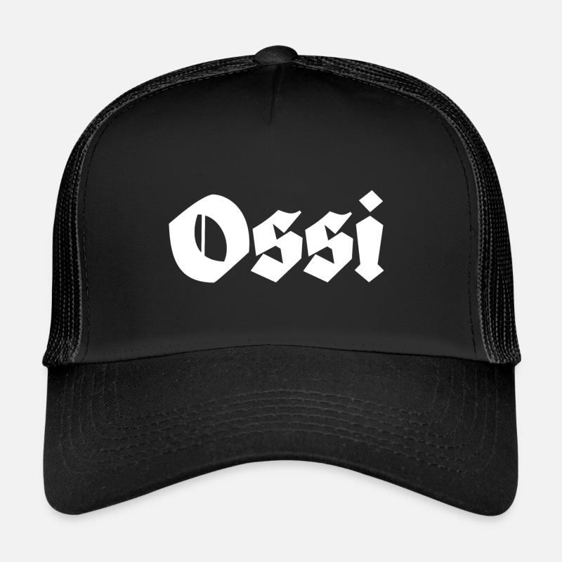 Ossi Ostdeutschland - Trucker Cap - Schwarz/Schwarz