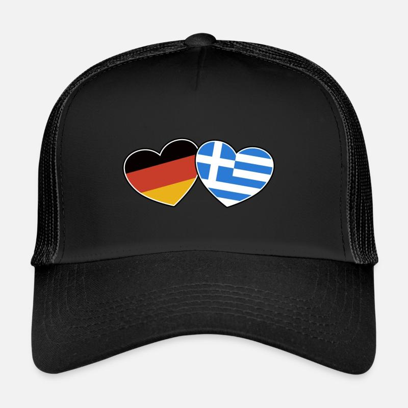 Deutsch Griechische Freundschaft - Geschenk Trucker Cap