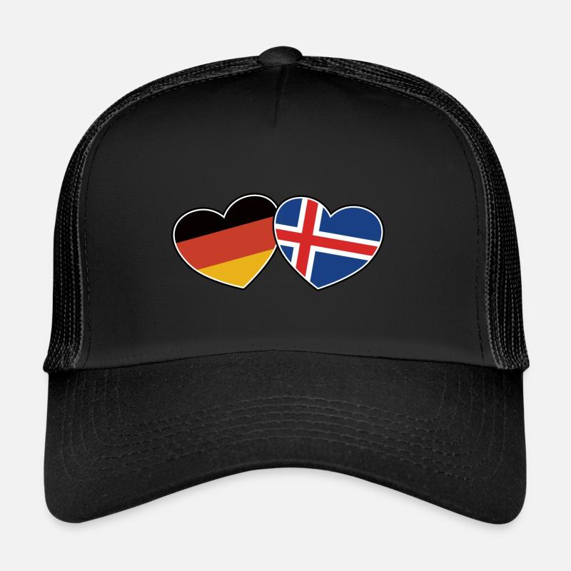 Deutsch Isländische Freundschaft - Geschenk Trucker Cap