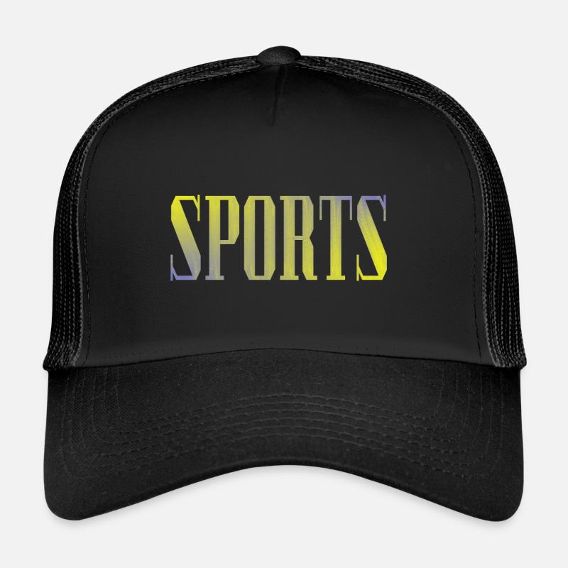 Sportif - Casquette trucker  - noir/noir