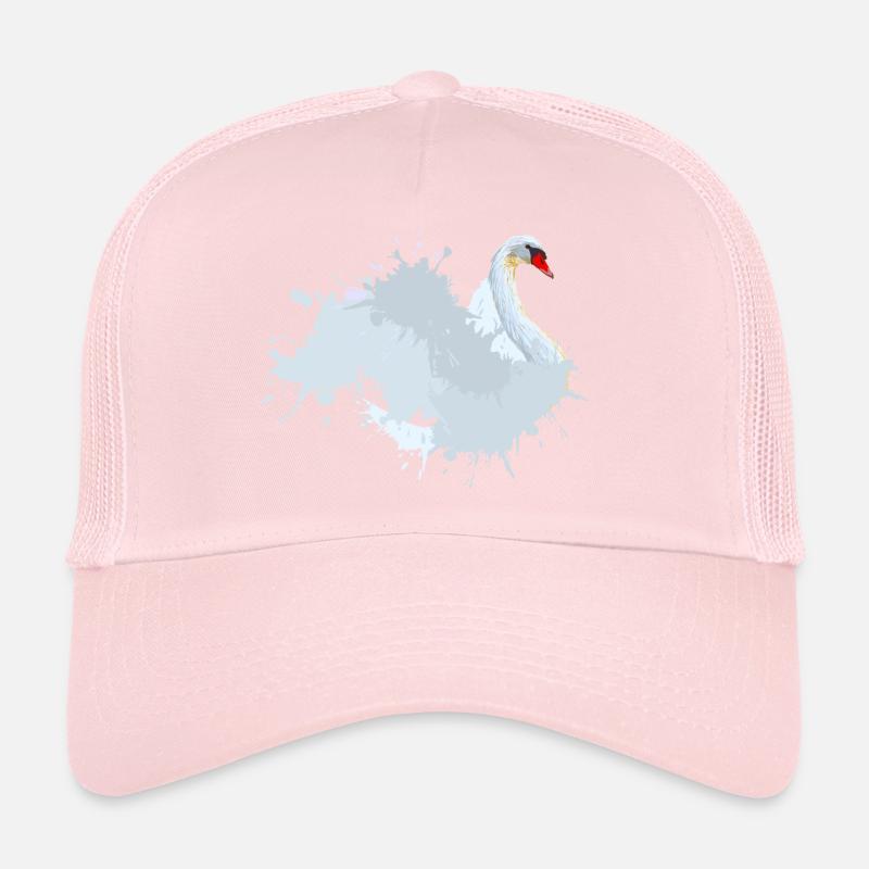Weißer Schwan - Farbkleks Trucker Cap