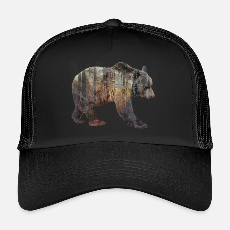 Ours dans les bois Casquette trucker 