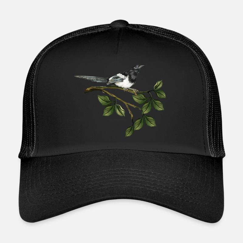Oiseau pie Casquette trucker 