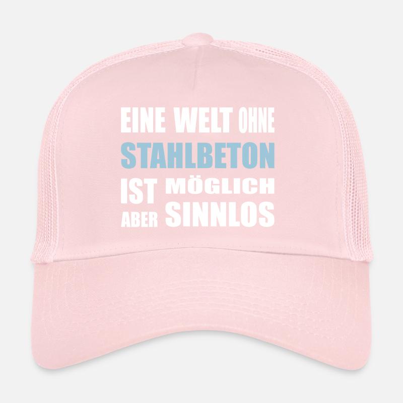 Concrete, reinforced concrete, for construction workers, cement, construction Trucker Cap