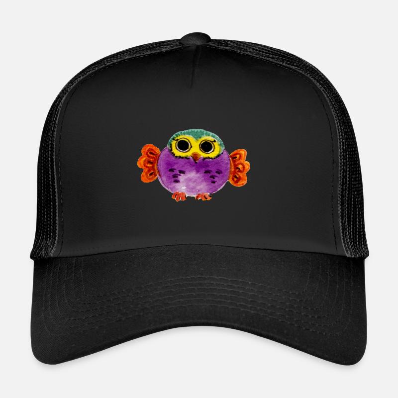 chouette enfantine - Casquette trucker  - noir/noir