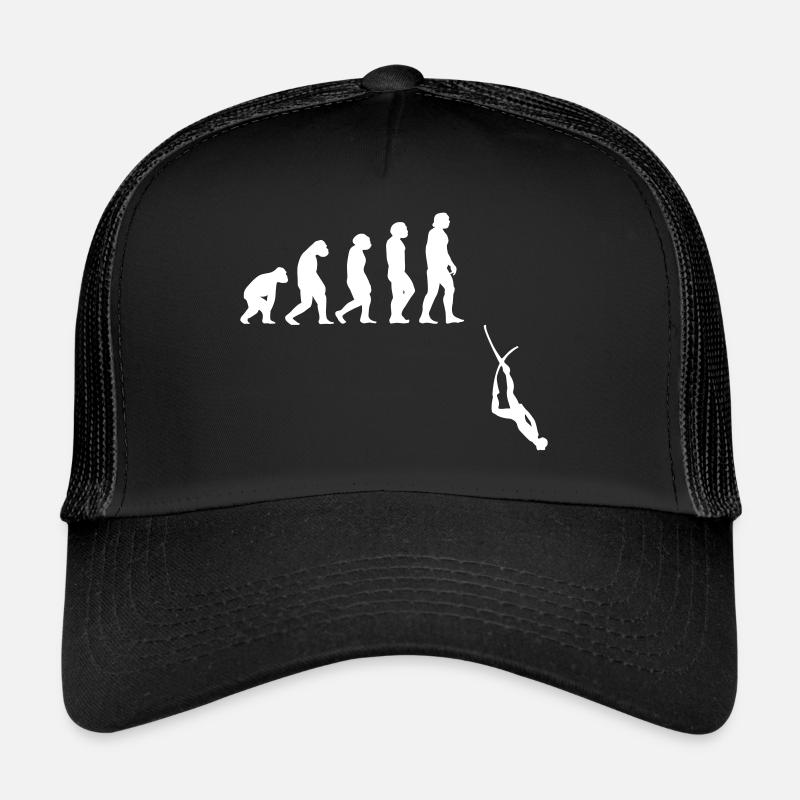 Évolution de l'apnée plongée - Casquette trucker  - noir/noir