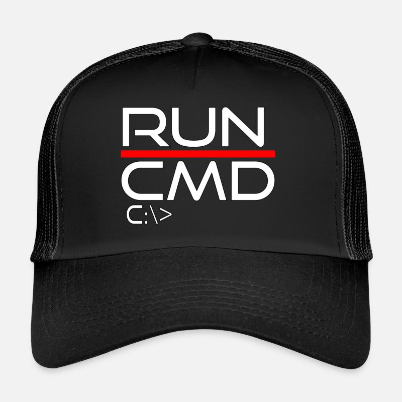 exécuter cmd Casquette trucker 