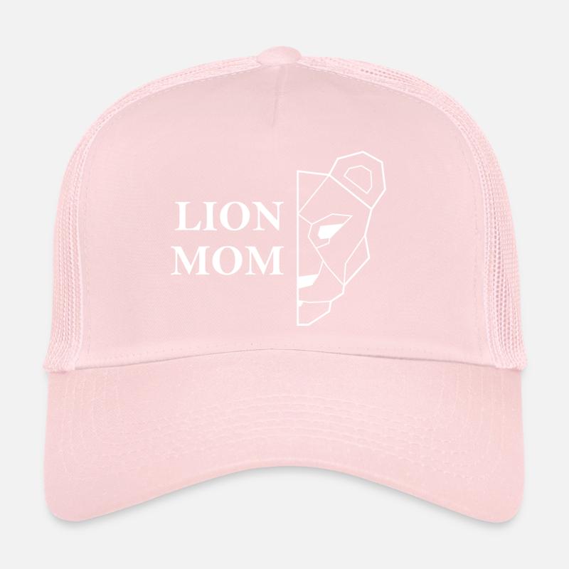Lion Mom white Mother's Day Gift Idea Trucker Cap