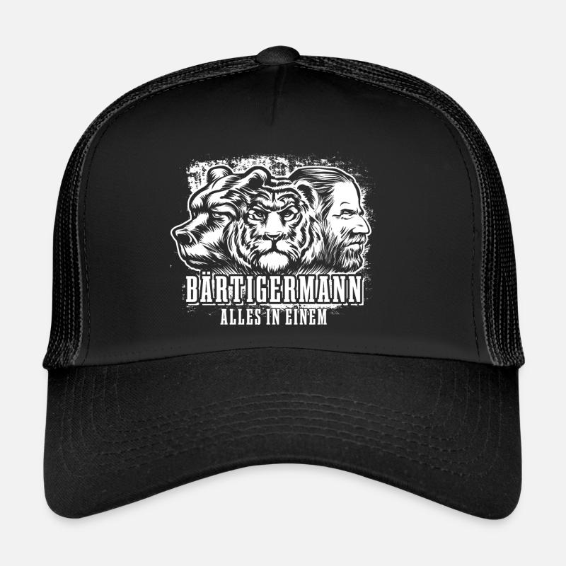 Bärtiger Mann, Bär Tiger Mann, Vater, Papa Trucker Cap