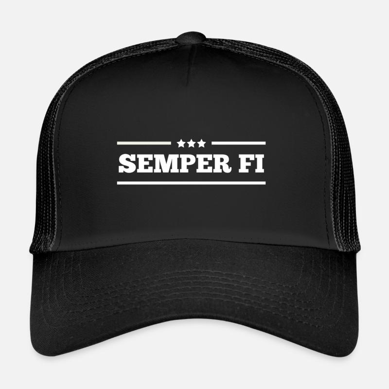 SEMPER FI - Trucker Cap - black/black