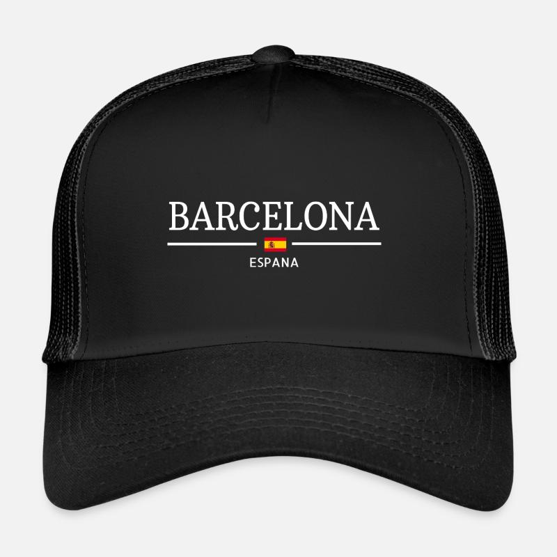 Barcelona - Trucker Cap - Schwarz/Schwarz