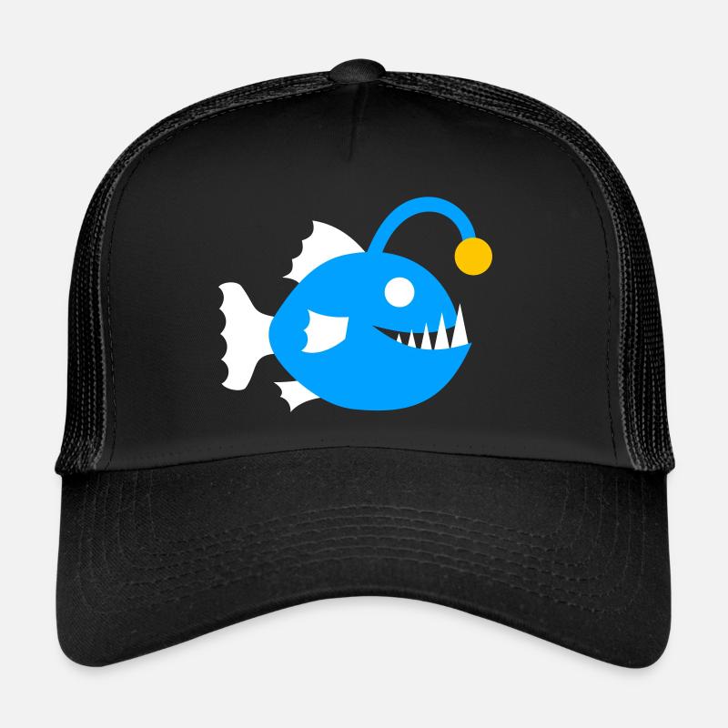Fish Frogfish Deep Sea Deep Sea Fish Graphic Icon Trucker Cap