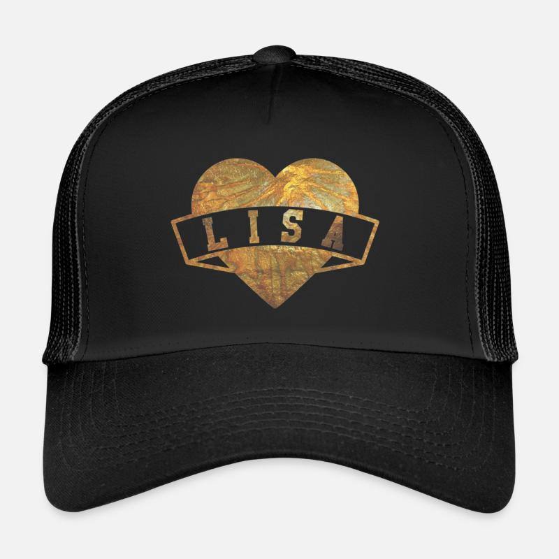 Lisa Herzen Or Casquette trucker 