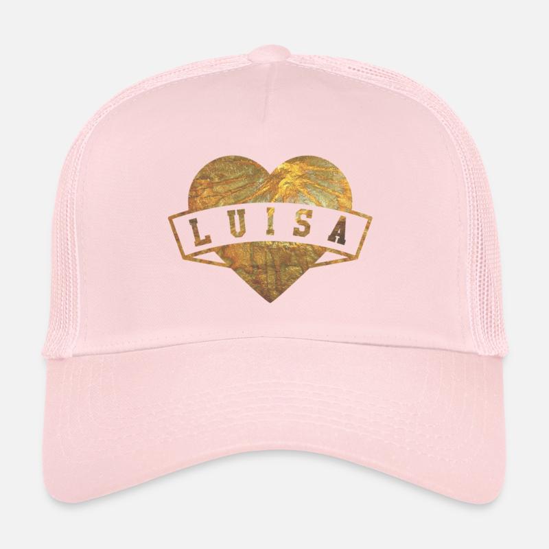 Luisa Hearts Gold Casquette trucker 