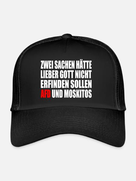 Contre la droite - Casquette trucker  - noir/noir - Devant