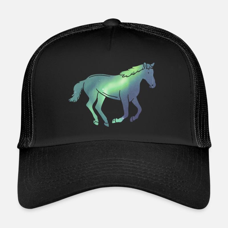 Island Islandpferd Isländer Pferd Polarlicht Trucker Cap