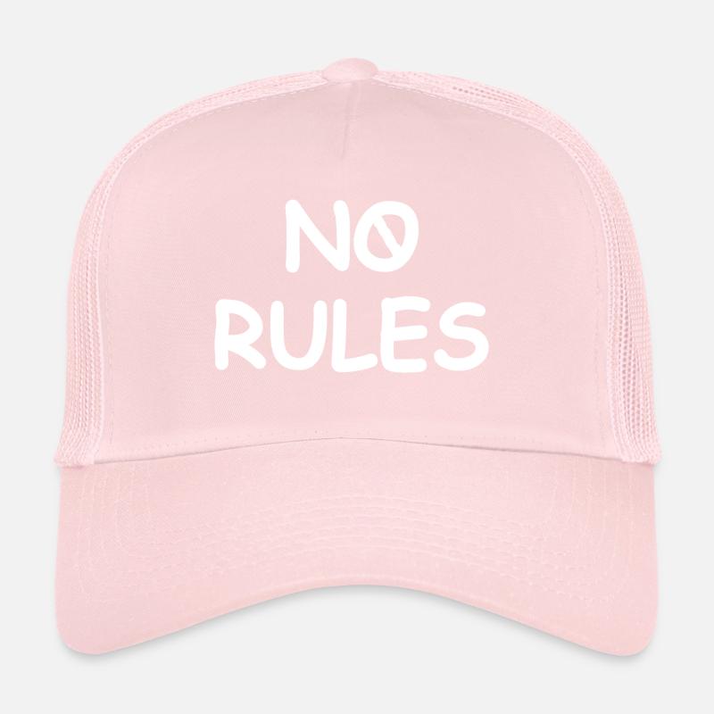 Pas de règles simple blanc Casquette trucker 