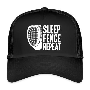 Fechter Fechtsport Fechten Fencer Fencing - Trucker Cap - black/black - Front