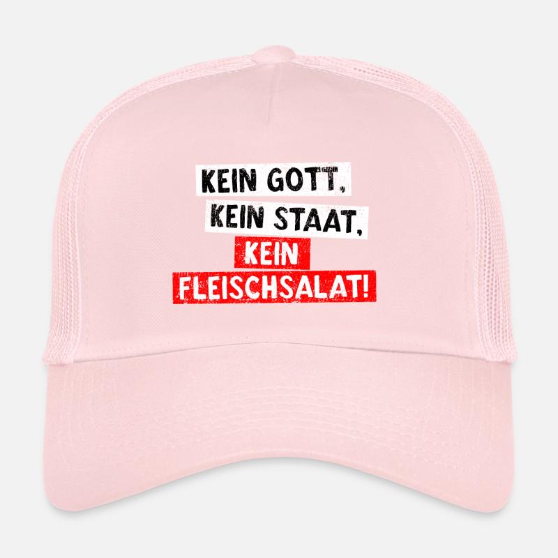 Pas de dieu Pas d'état Pas de salade de viande! Casquette trucker 