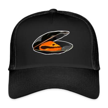 La moule - Casquette trucker  - noir/noir - Devant