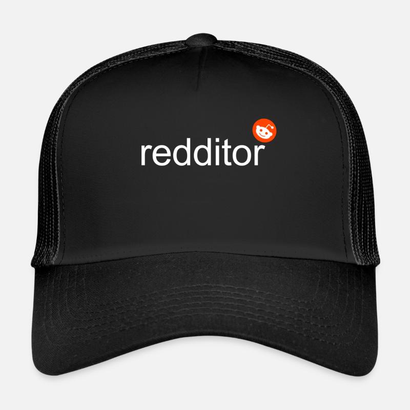 redditor - Trucker Cap - black/black