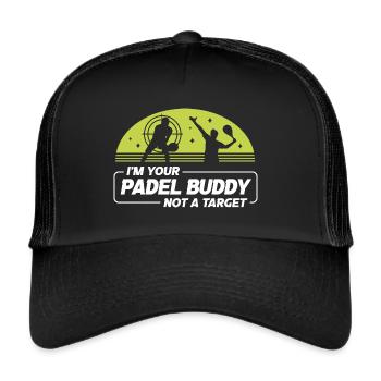 Padel Padel Player Padel Tennis Paddle - Trucker Cap - black/black - Front