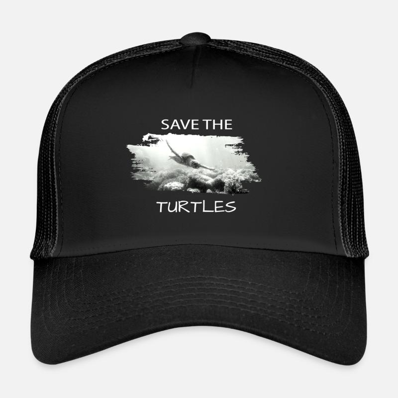 save the turtles Trucker Cap