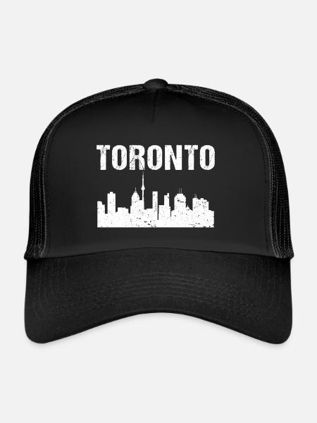 Toronto Skyline - Trucker Cap - black/black - Front