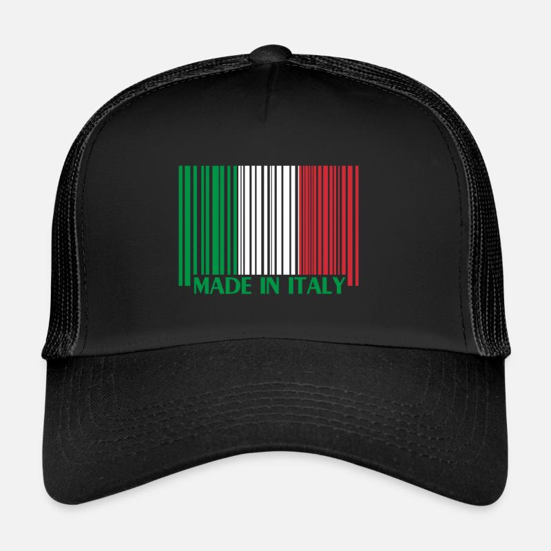 italy italien Italia barcode Code Italy Trucker Cap