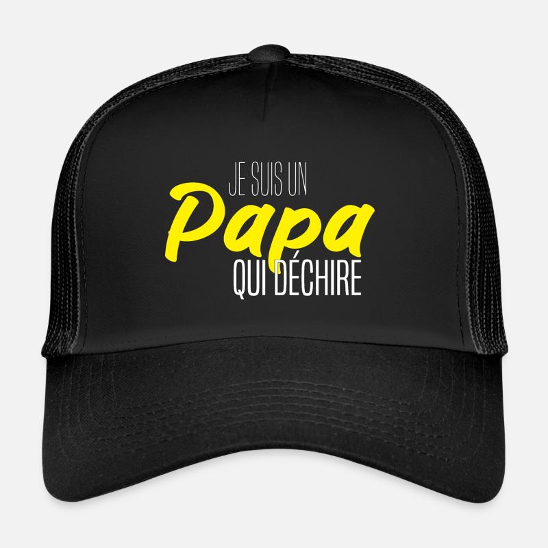 PAPA QUI DÉCHIRE Casquette trucker 