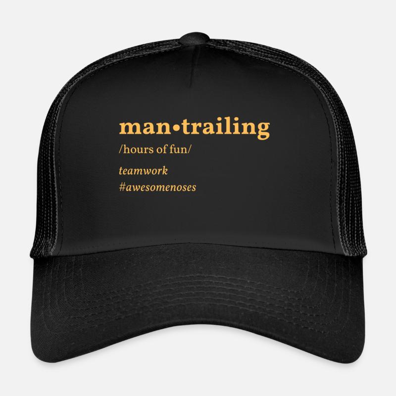 mantrailing - Casquette trucker  - noir/noir
