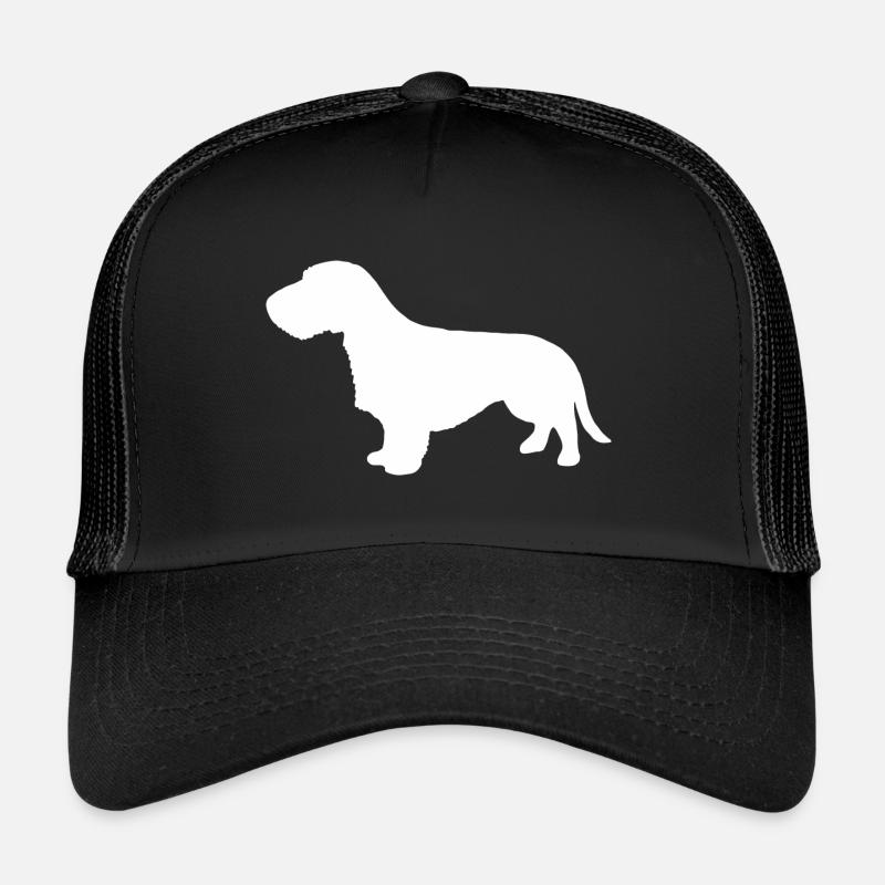 Rauhaardackel Silhouette Trucker Cap