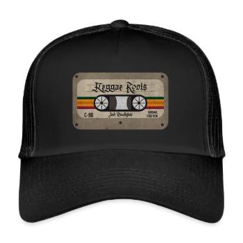 Reggae Roots Vintage - Trucker Cap - Schwarz/Schwarz - Vorne