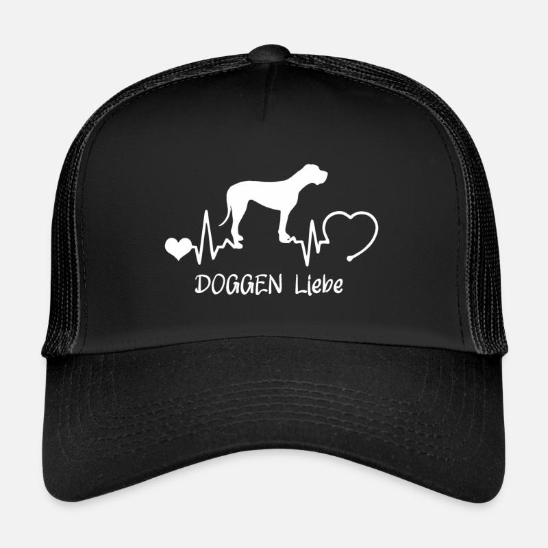 Deutsche Dogge mit Herzschlag Trucker Cap