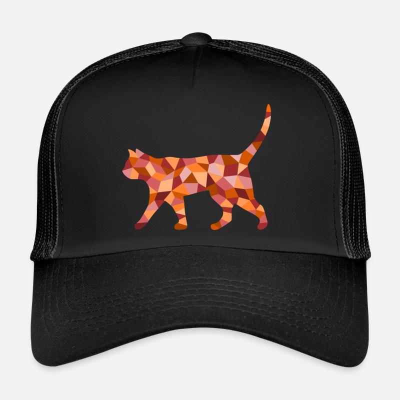 Katze kubistisch Trucker Cap