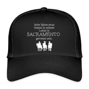 Zorro, Gringo et Zapata Blanc - Casquette trucker  - noir/noir - Devant