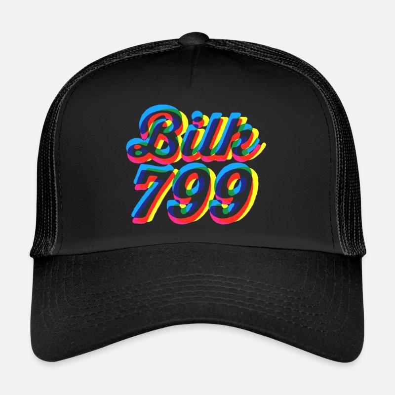 Bilk 799 bunt - Trucker Cap - Schwarz/Schwarz