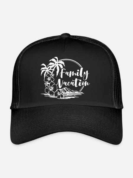 Family Vacation - Trucker Cap - Schwarz/Schwarz