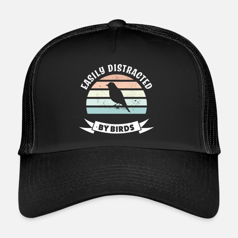 Facilement distrait par les oiseaux - Observation des oiseaux Birder Casquette trucker 