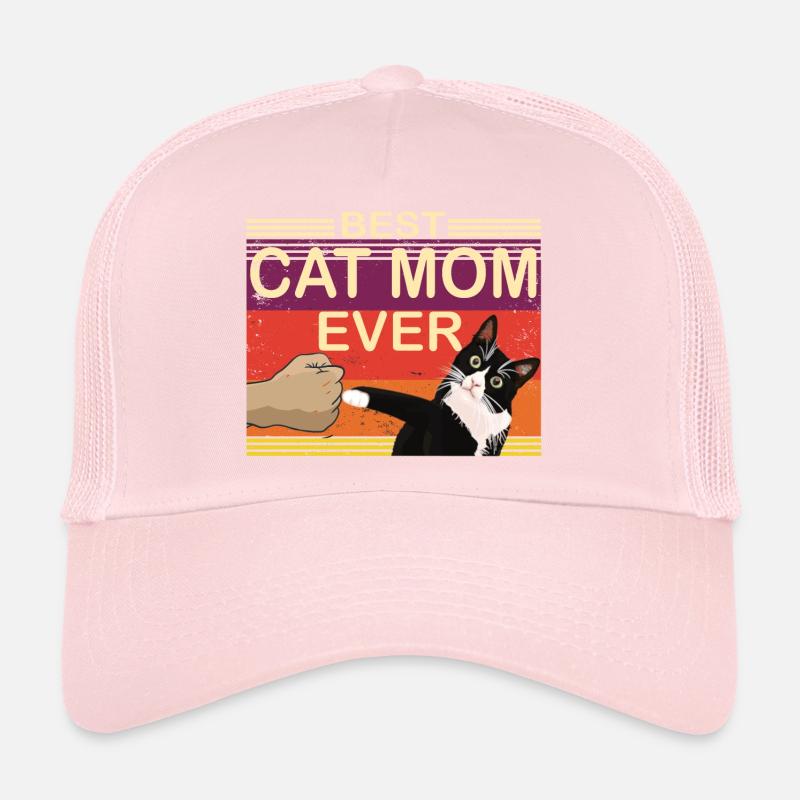 Cat Mama Cat Mom Gift Trucker Cap