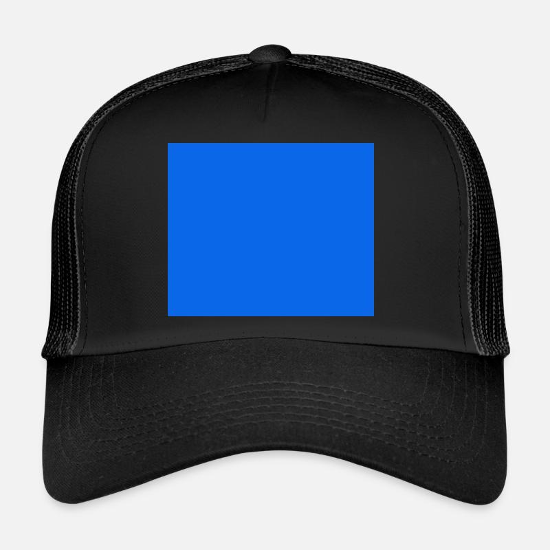 Couleur Bleu Rectangle Casquette trucker 