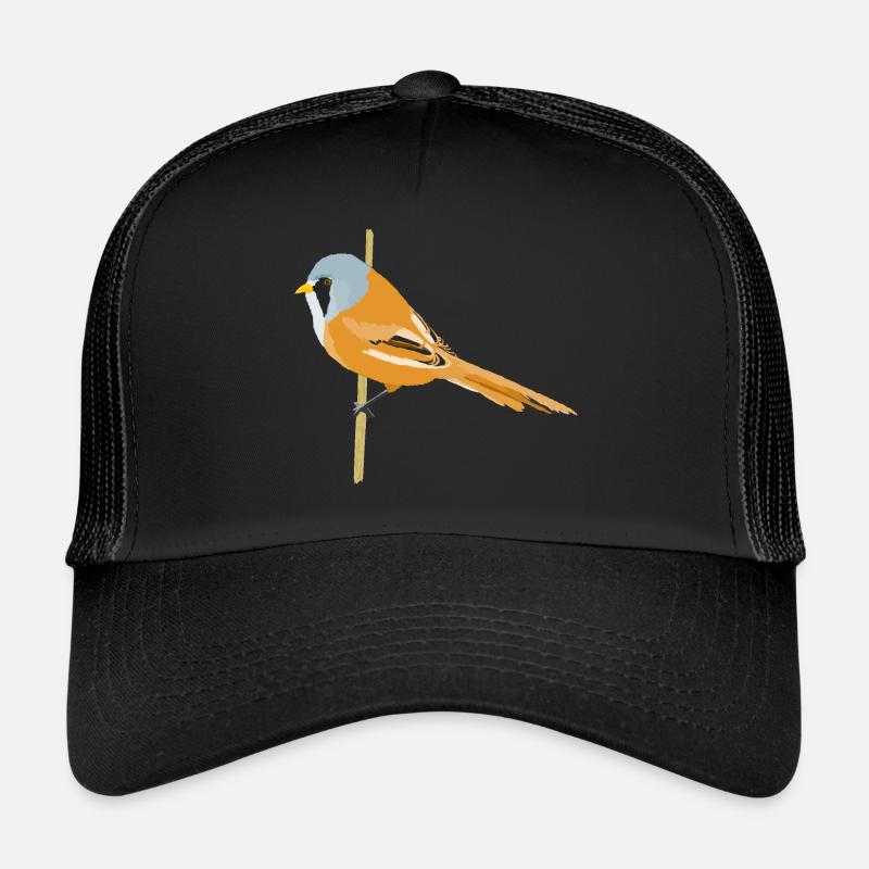 Panure à moustaches - Casquette trucker - noir/noir