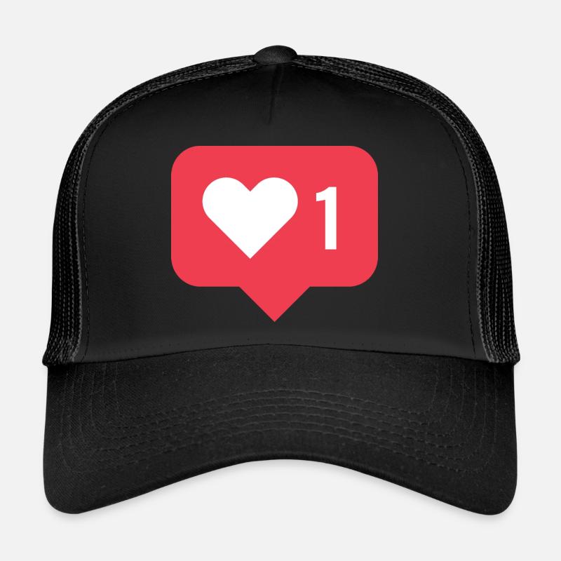 Like Icon - Casquette trucker  - noir/noir