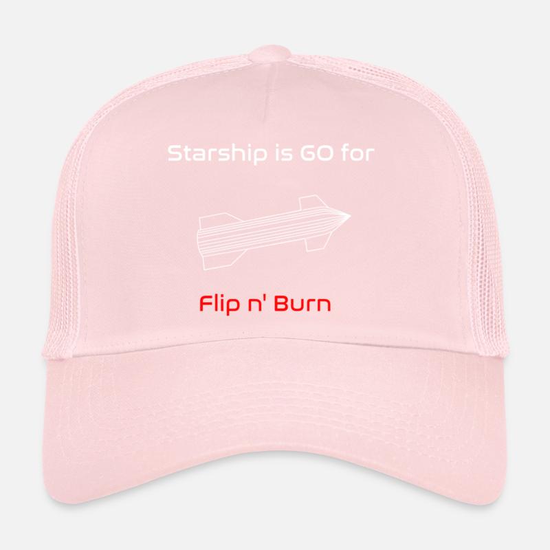 Starship-like Wireframe is Ready for Flip n' Burn Trucker Cap