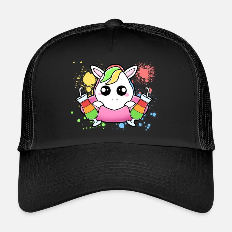 Bébé licorne avec des pneus flottants Casquette trucker 