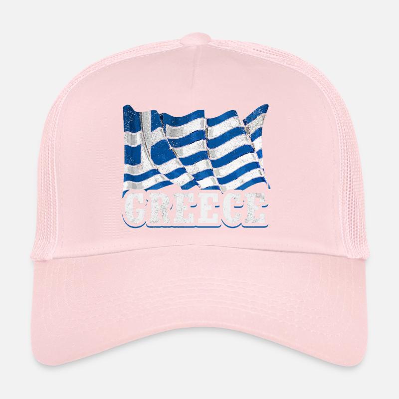 Drapeau grec Casquette trucker 