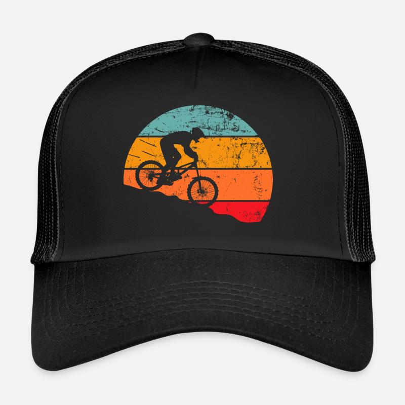 VTT cycliste Downhill Retro Casquette trucker 