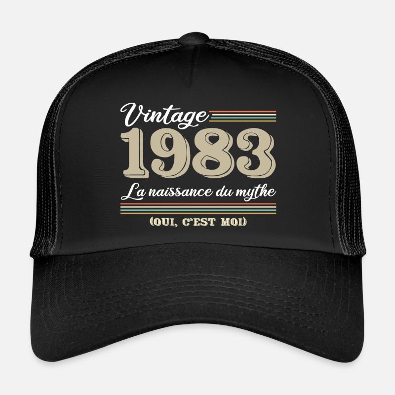 1983 année de naissance et cadeau d'anniversaire d Casquette trucker 